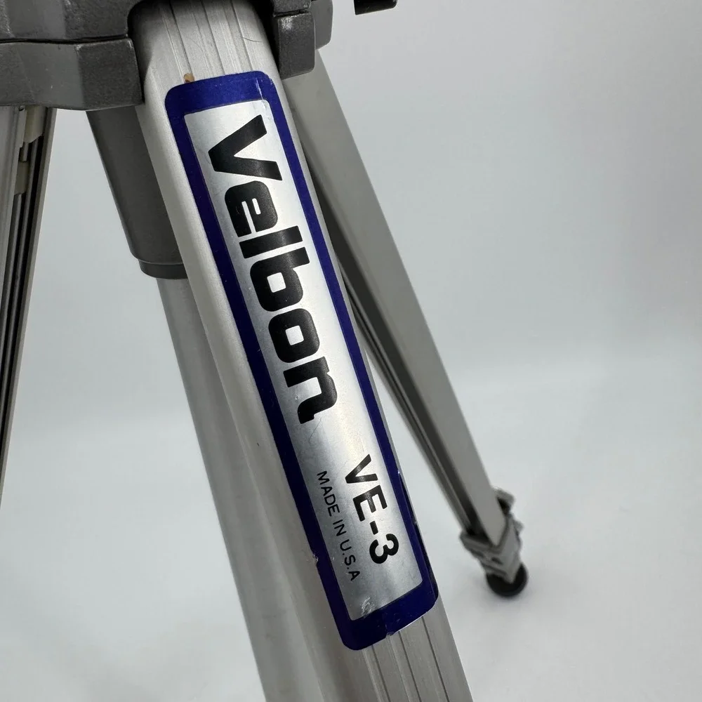 Velbon VE-3 Tripod Lightweight Sturdy Channel Legs Single Action Lever‎ Lock